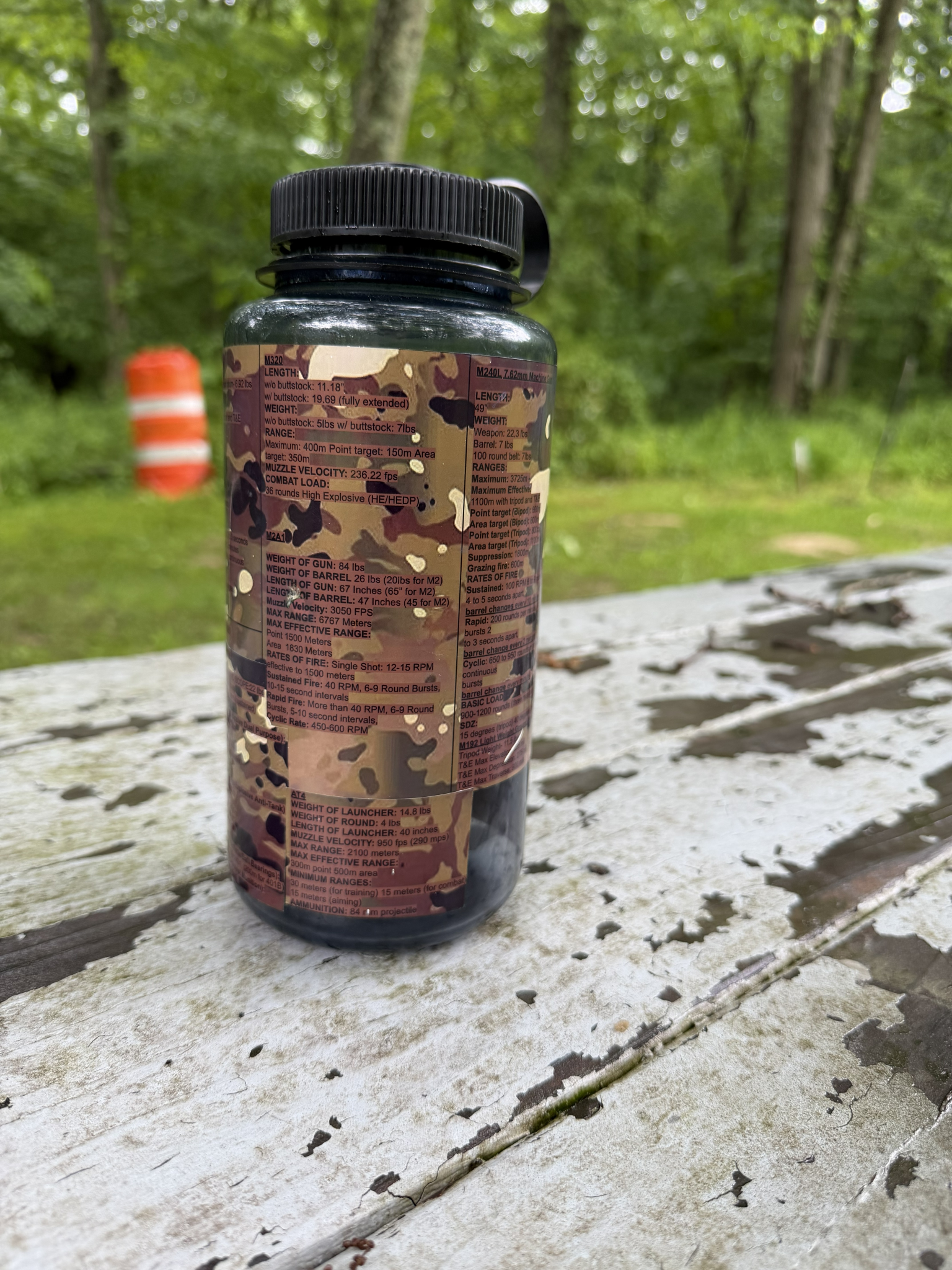 Camo Gloss SmartCard on water bottle